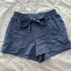 Joe B Light Blue Linen Shorts Size XS